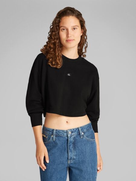 WOVEN LABEL SHORT CREWNECK
