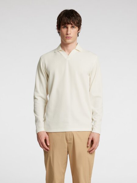 SLHPHIL SPLIT NECK LS POLO