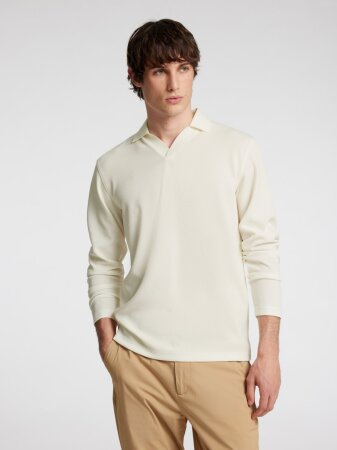 SLHPHIL SPLIT NECK LS POLO