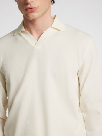 SLHPHIL SPLIT NECK LS POLO