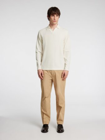 SLHPHIL SPLIT NECK LS POLO