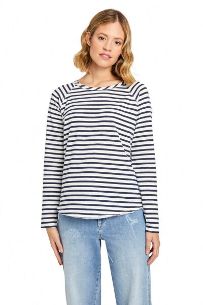 BASIC SWEAT RAGLAN STRIPED