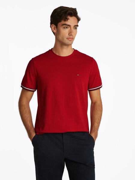 GLOBAL STRIPE CUFF TEE