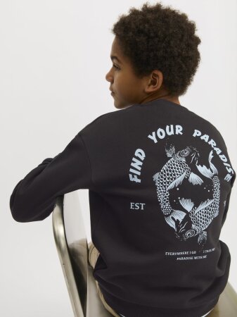 JJCHARGE PRINTED SWEAT CREW NECK JN