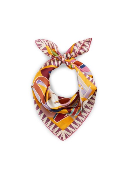 NICKI SILK ALPHABET gelb-53X53CM