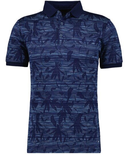 Polo space dye jaquard