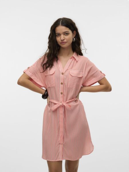 VMBUMPY SS SHORT SHIRT DRESS WVN GA