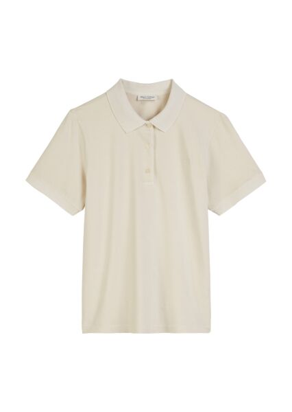 Polo-shirt, short-sleeve, flat knit