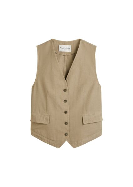 INDOOR CAPSULE: vest, with buttons,