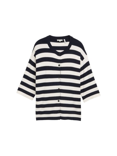 knit striped cardigan