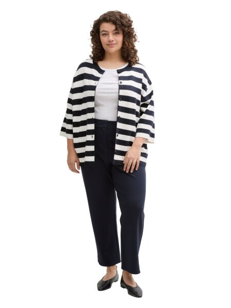 knit striped cardigan