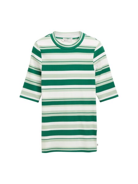 fitted stripe T-shirt