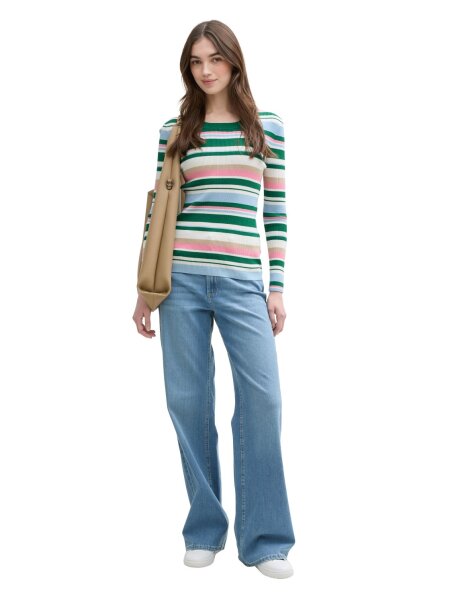 knit rib pullover