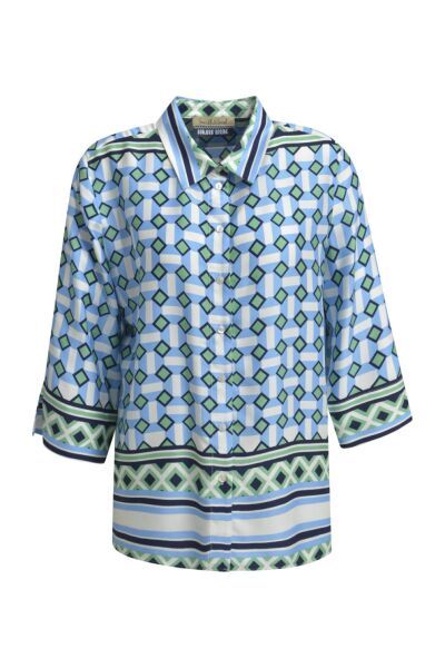 SHIRT COLLAR ELBOW SLV BLOUSE