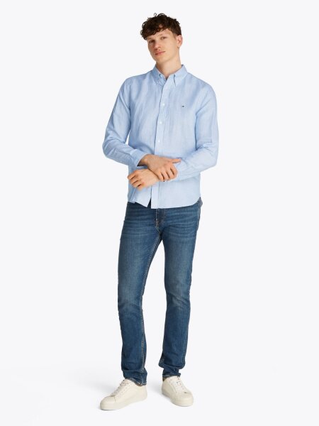LINEN BLEND FINE STRIPE RF SHIRT