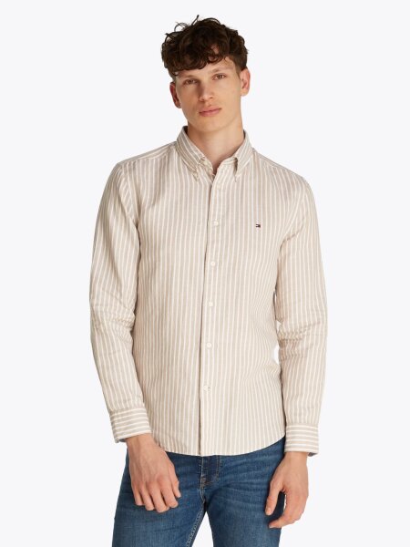 LINEN BLEND BOLD STRIPE