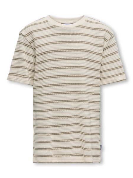OSJIAN SS STRIPE STRUCT TEE JRS
