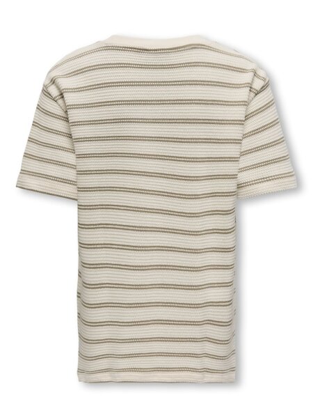 OSJIAN SS STRIPE STRUCT TEE JRS