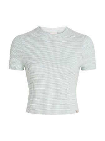 WAFFLE SHORT SLEEVE FITTED TEE