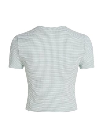 WAFFLE SHORT SLEEVE FITTED TEE