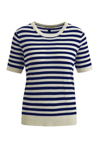 STRIPED HALF SLV PULLOVER