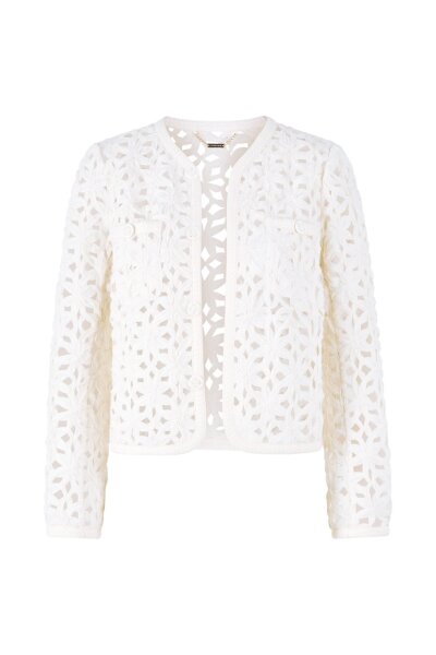 Tape embroidered boxy jacket