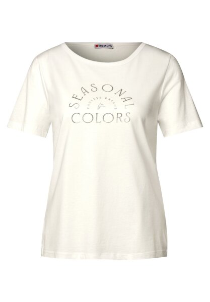 LTD QR basic partprint shirt