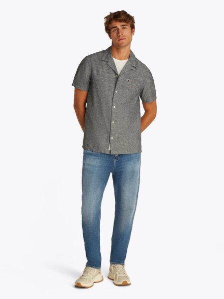 TJM LINEN BLEND CAMP SS EXT