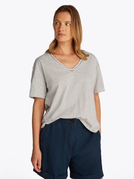 MODERN CO LINEN V-NK SS