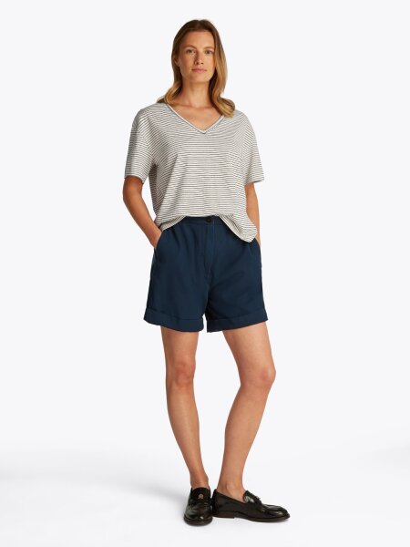 MODERN CO LINEN V-NK SS