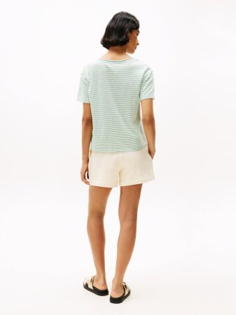 MODERN CO LINEN V-NK SS