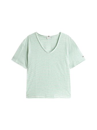 MODERN CO LINEN V-NK SS