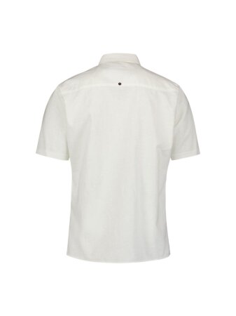 Shirt Short Sleeve Solid With Linen