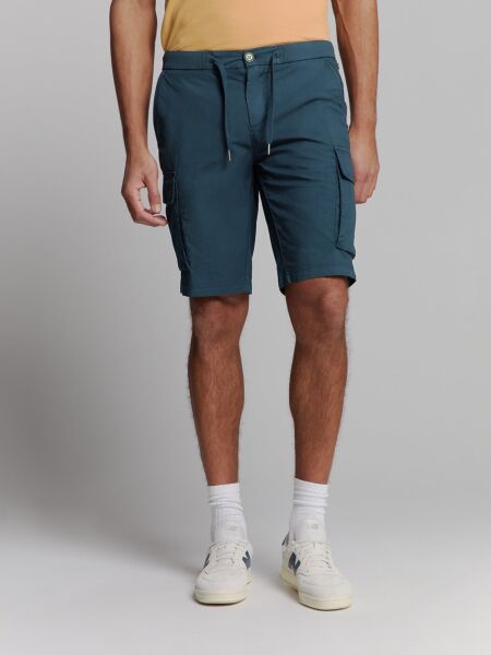 Short Chino Garment Dyed Twill Stre