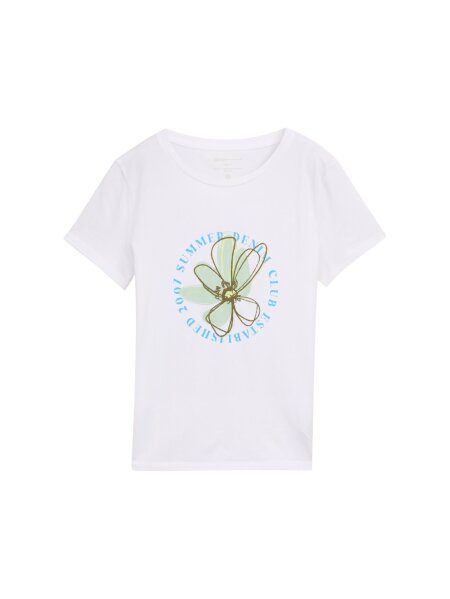 T-shirt with chest print