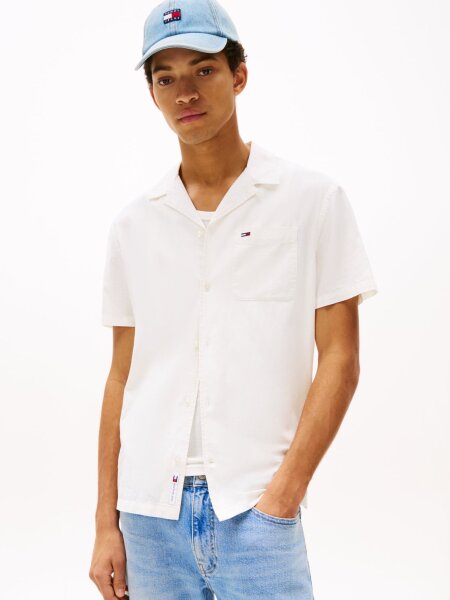 TJM LINEN BLEND CAMP SS EXT