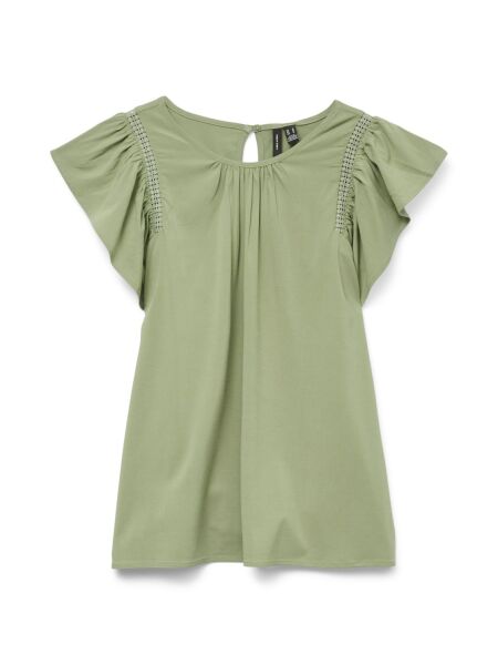 VMBELLA SS LACE TOP WVN GA NOOS