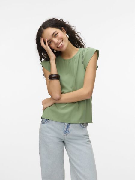 VMBELLA SS LACE TOP WVN GA NOOS