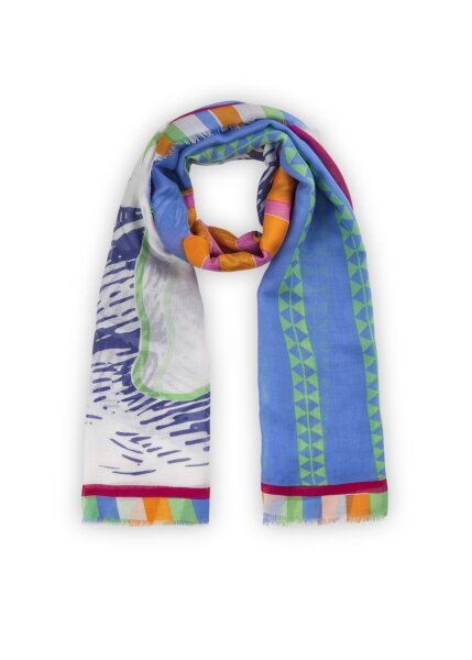 PRINTED SCARF VISCOSE/MODAL PALMTRE