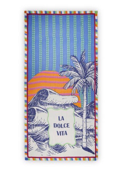 PRINTED SCARF VISCOSE/MODAL PALMTRE