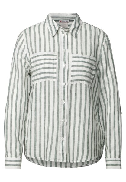 SOL_LTD QR Striped shirtcollar