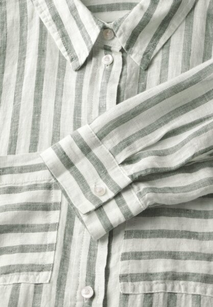SOL_LTD QR Striped shirtcollar
