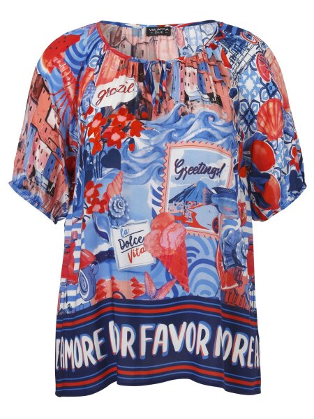 Bluse Rundhals 1/2 Arm Druck
