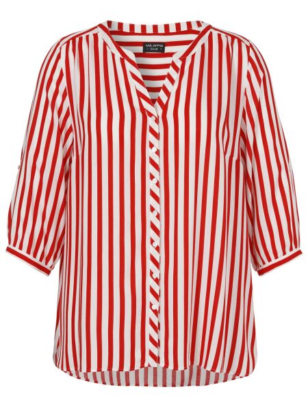 Bluse V-Ausschnitt 3/4 Arm Druck