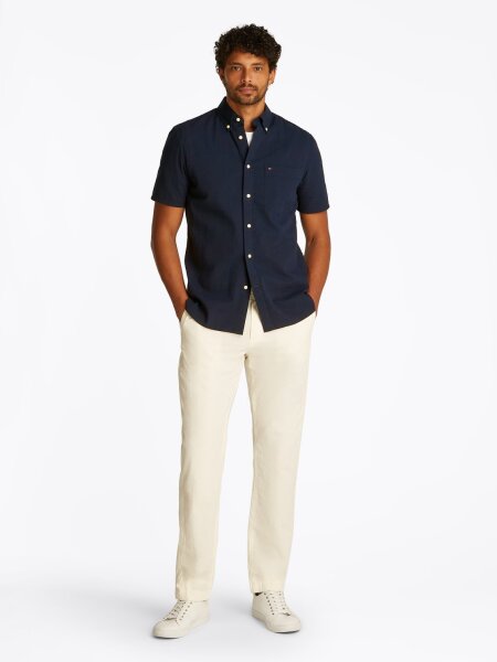 SEERSUCKER SOLID SS RF  SHIRT