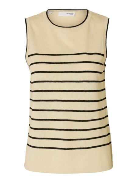 SLFESTHER SL CONTRAST KNIT TOP
