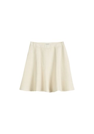 Woven skirt, short length, flared h