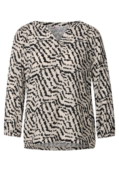 printed mat-mix shirt w.button
