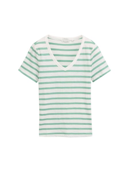 T-shirt v-neck slub