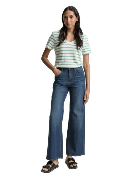 T-shirt v-neck slub